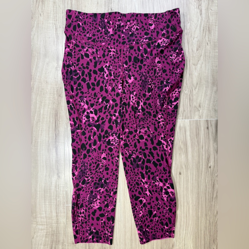 Lululemon Align Pink and Black Animal Print Leggings